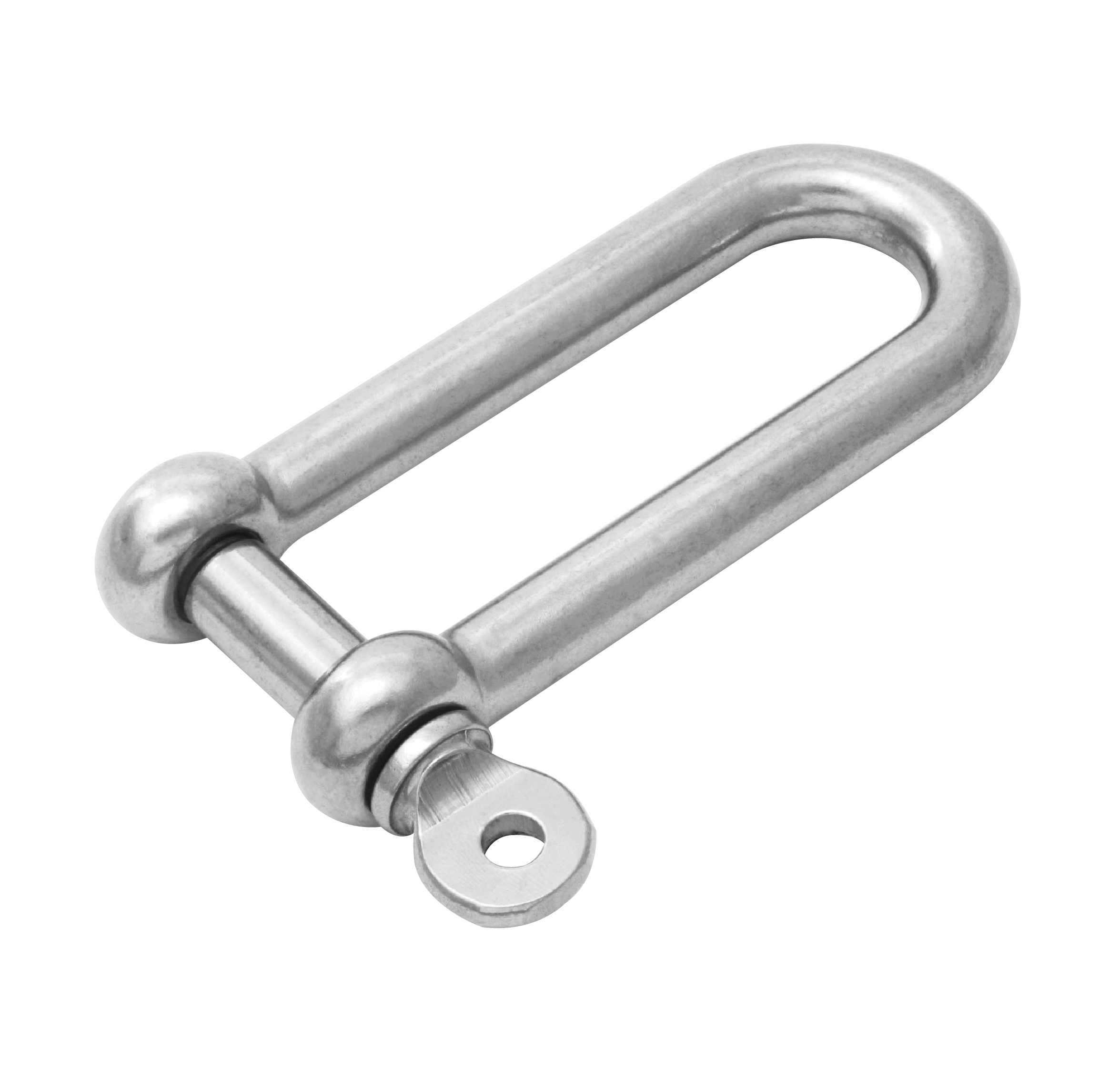 Long D-shackle (collared pin)