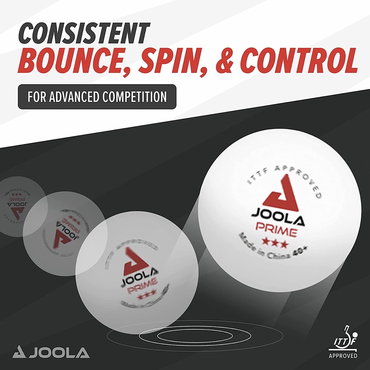 JOOLA PRIME 3Star Table Tennis Balls 72 / 1 box sportspro
