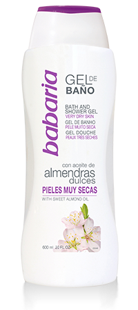 Babaria Bath and Shower Gel With Sweet Almond Oil - Allplants