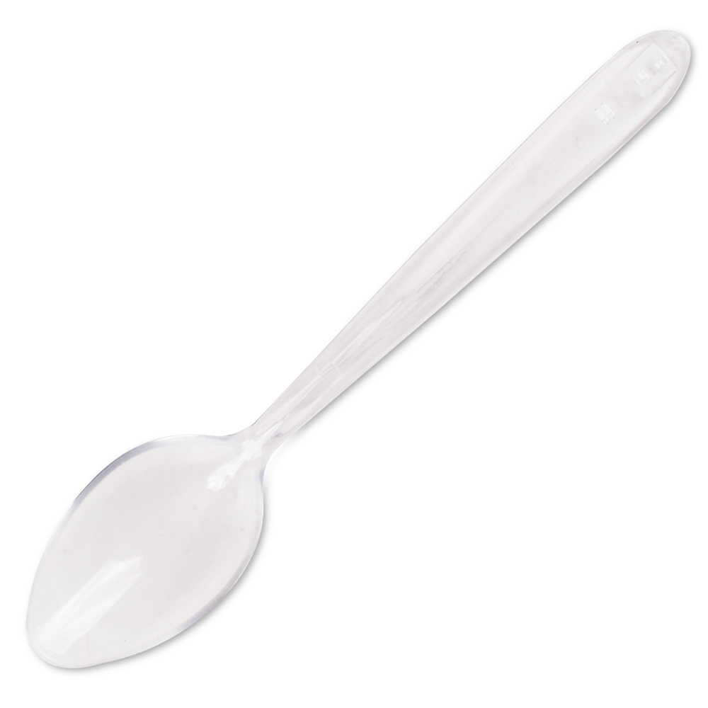 Clear Plastic Ice Cream Spoon No.1@50 - Bakeryland