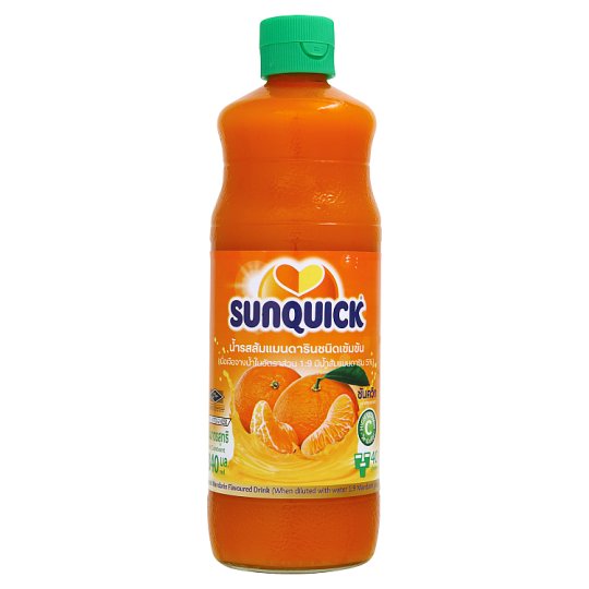 น้ำส้มแมนดาริชนิดเข้มข้น ตราซันควิก 840 ml.
