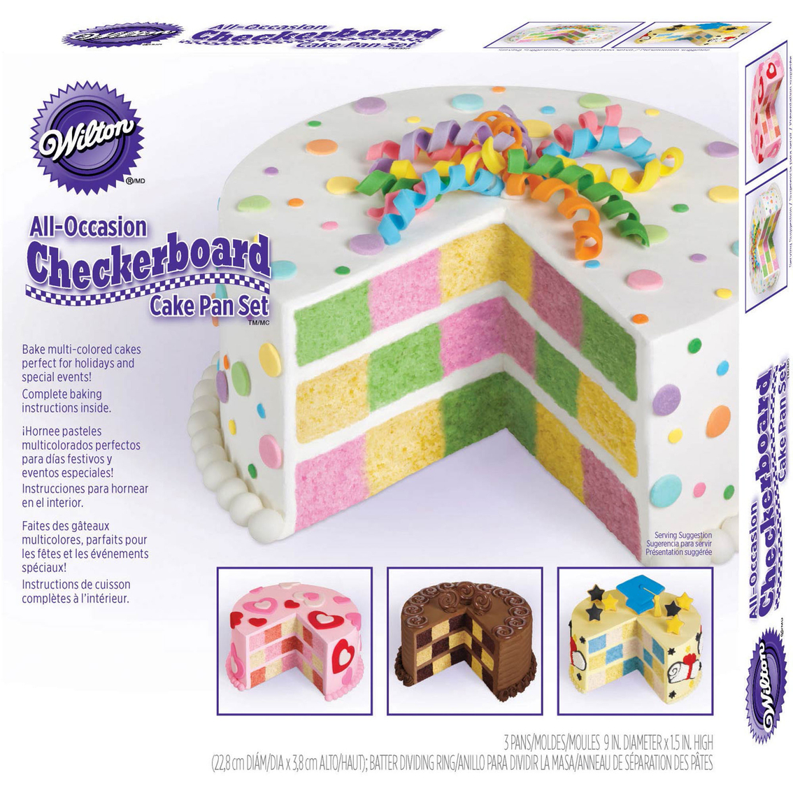 21059961 Wilton CHECKERBOARD CAKE SET bakeryland