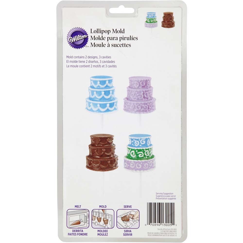 21150005 Wilton 3D CAKE POP CANDY MOLD bakeryland