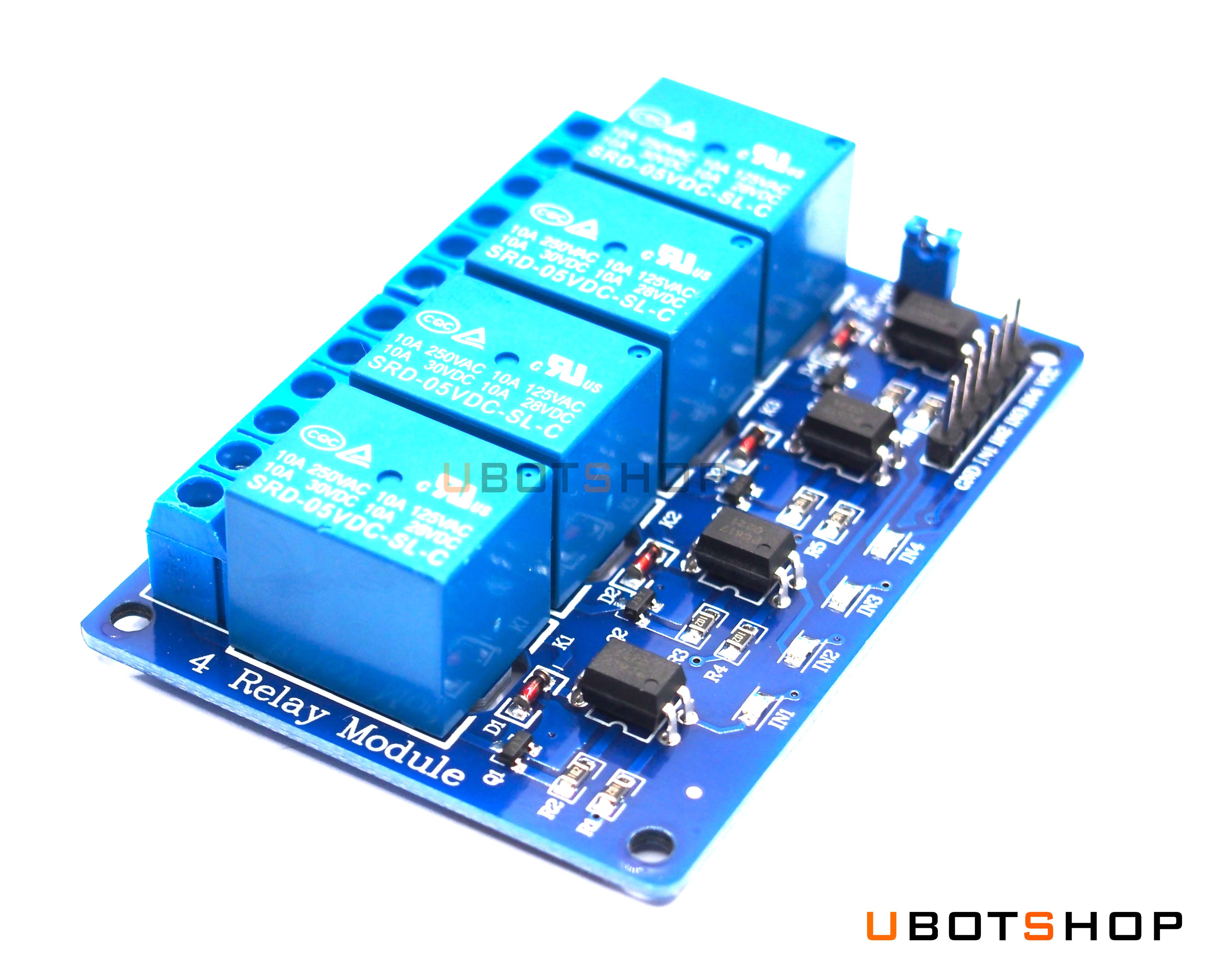 Arduino Module 4 Relays BLUE (SM0019)