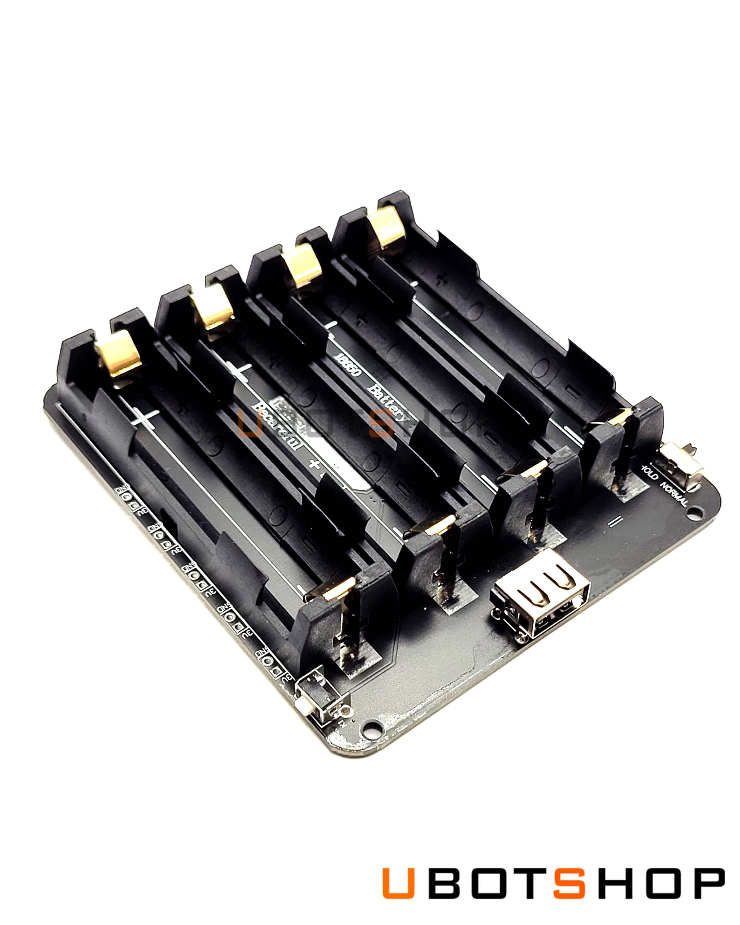 4-way 18650 battery holder V3 development board compatible with Raspberry Pi 3 overcharge(PB0009)