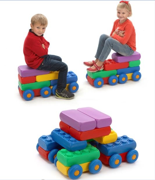 ตัวต่อบล็อก ขนาดใหญ่ FARM BIG BLOCK ชุด ROLLING PLAY - C set 29PCS ยี่ห้อ Edu Play