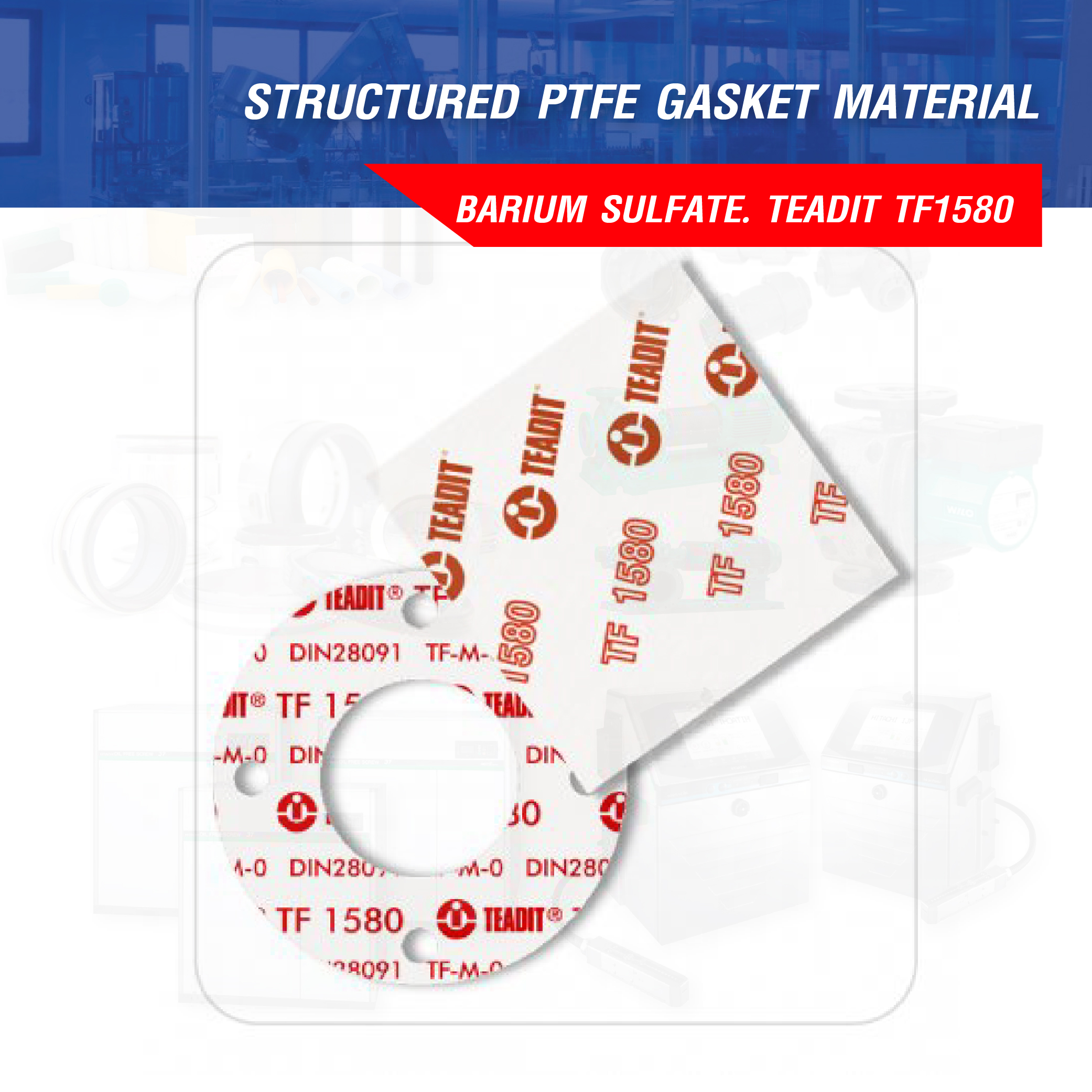 STRUCTURED PTFE GASKET MATERIAL