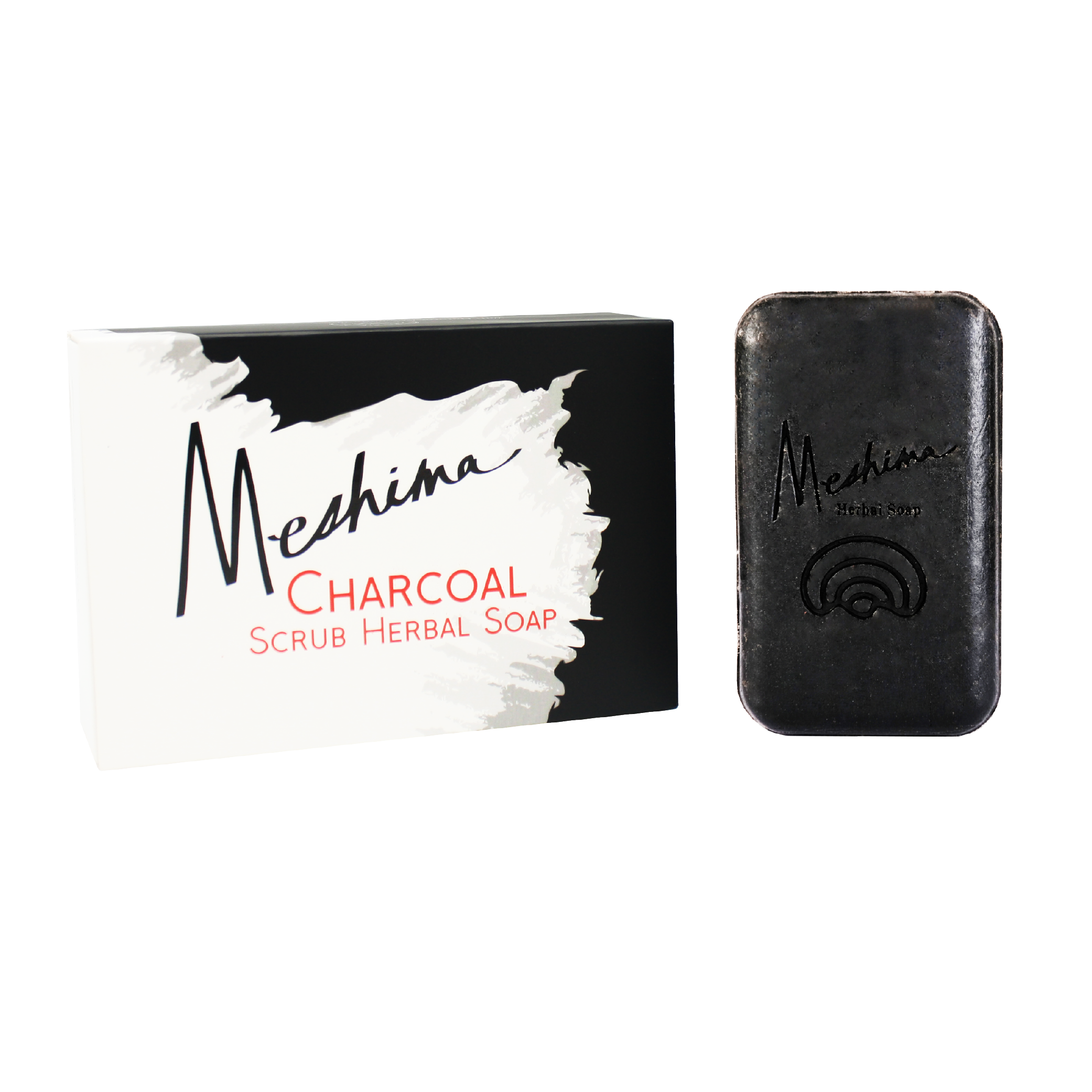 Meshima Charcoal Scrub Herbal Soap