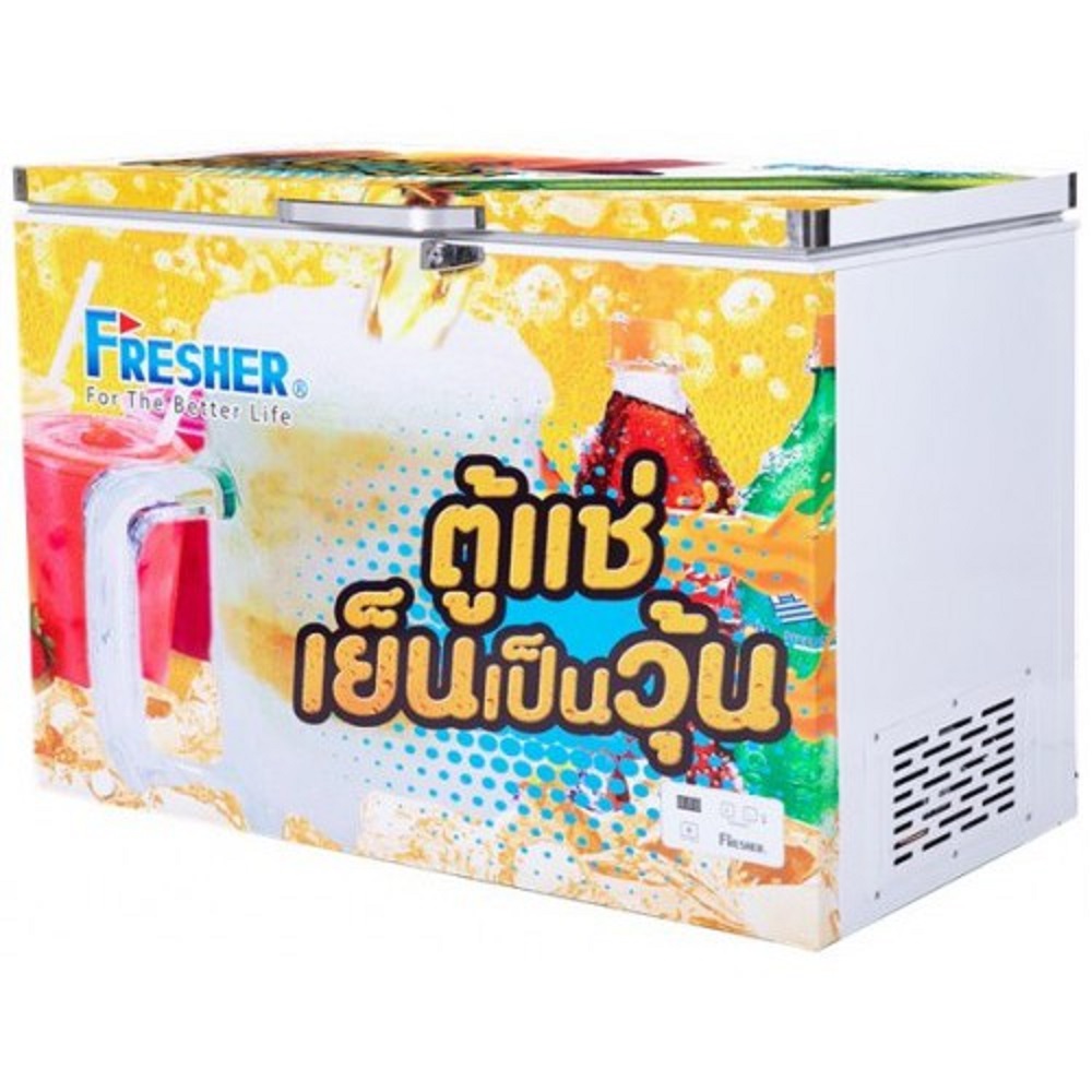 ตู้แช่เย็นเป็นวุ้นฝาทึบ Fresher รุ่นFF-232SB ขนาด 8.2 Q(70 ขวด)