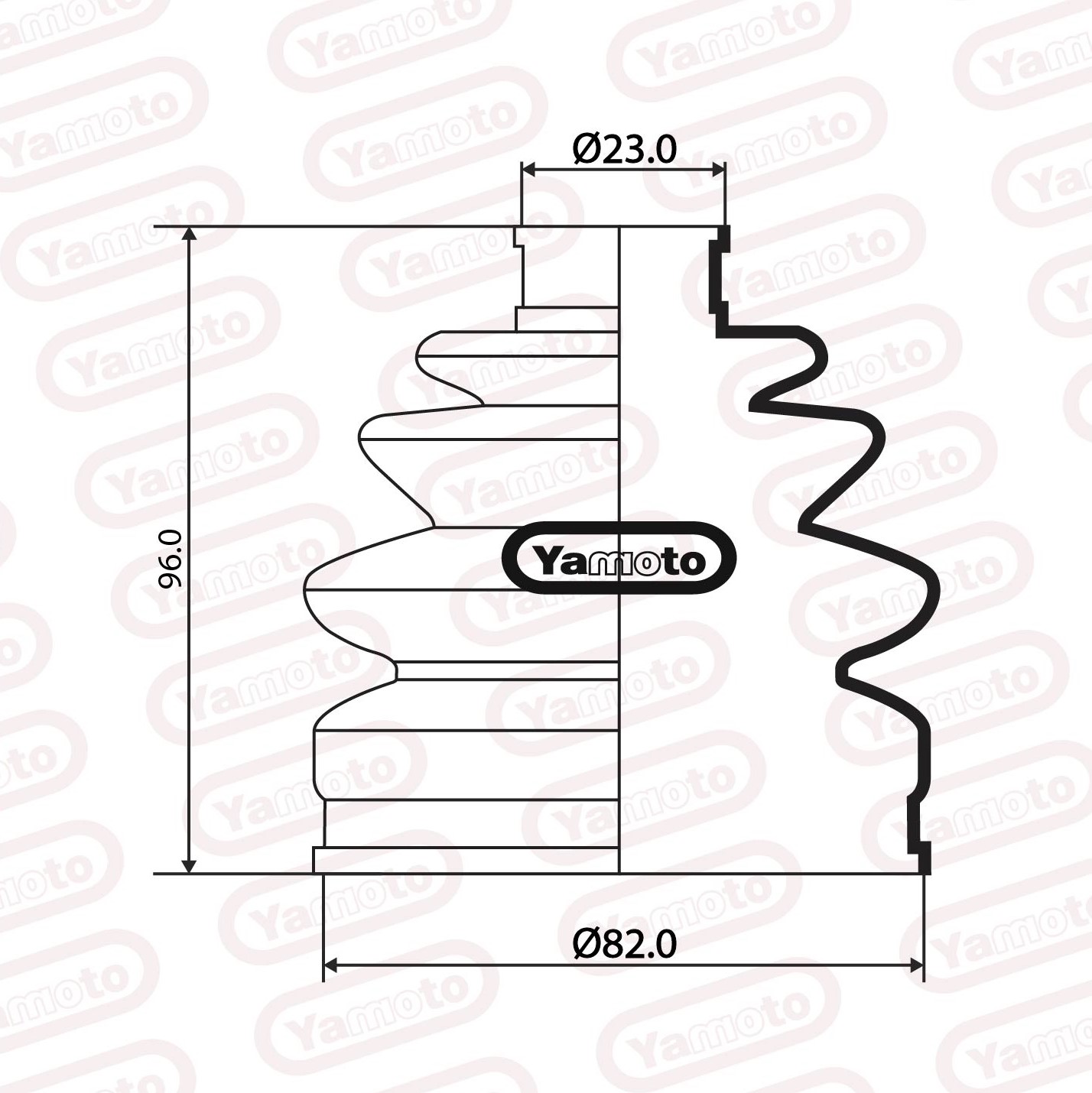 DRIVE SHAFT BOOT OUTER PRESEA (NEW) yamotorubber