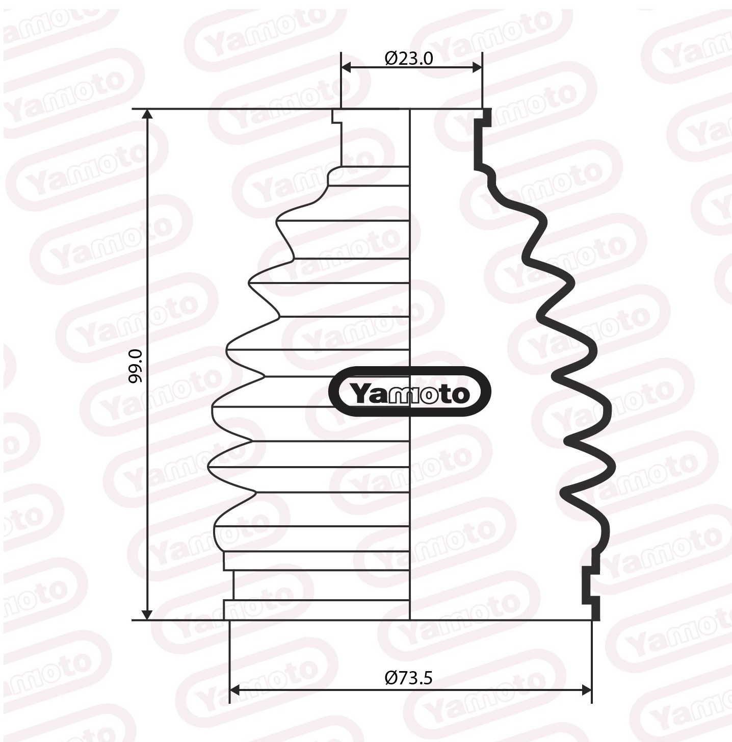 DRIVE SHAFT BOOT OUTER YARIS = NCP91 yamotorubber