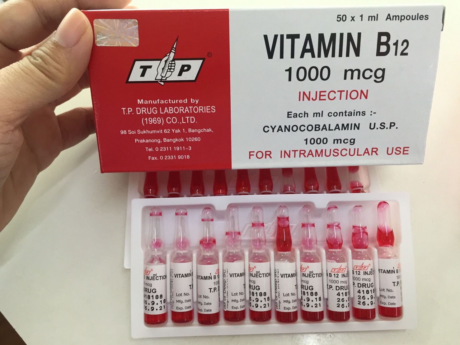 Vitamina b 12 inyectable