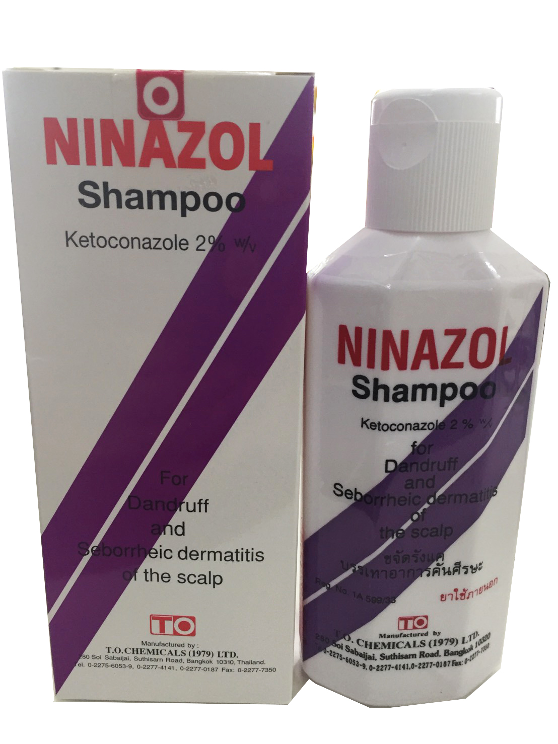 H84 (2 BOTTLES) NINAZOL SHAMPOO