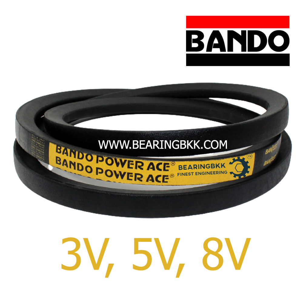 BANDO POWER ACE สายพานร่องวีหน้าแคบ 8V1320 ยาว132 นิ้ว