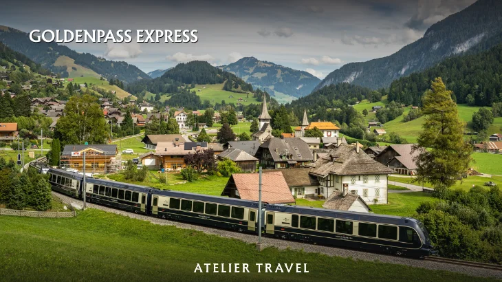 GoldenPass Express รถไฟพาโนรามา Montreux ถึง Interlaken