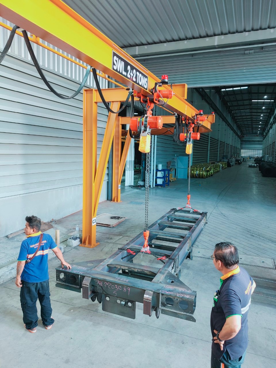 Monorail Crane Capacity 2+2 Tons