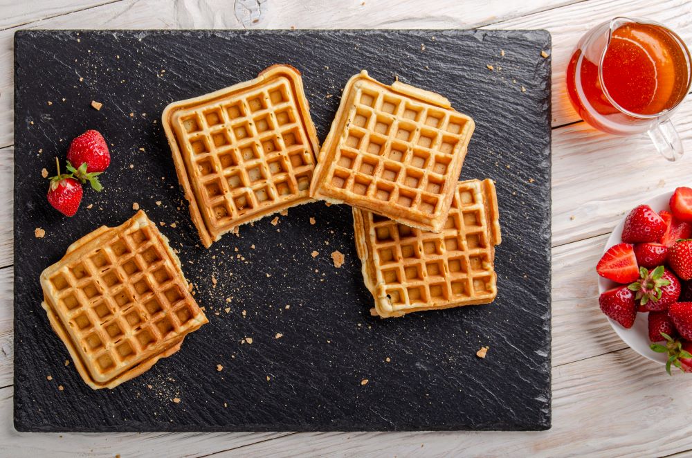 ide makanan modal kecil berupa kue wafel