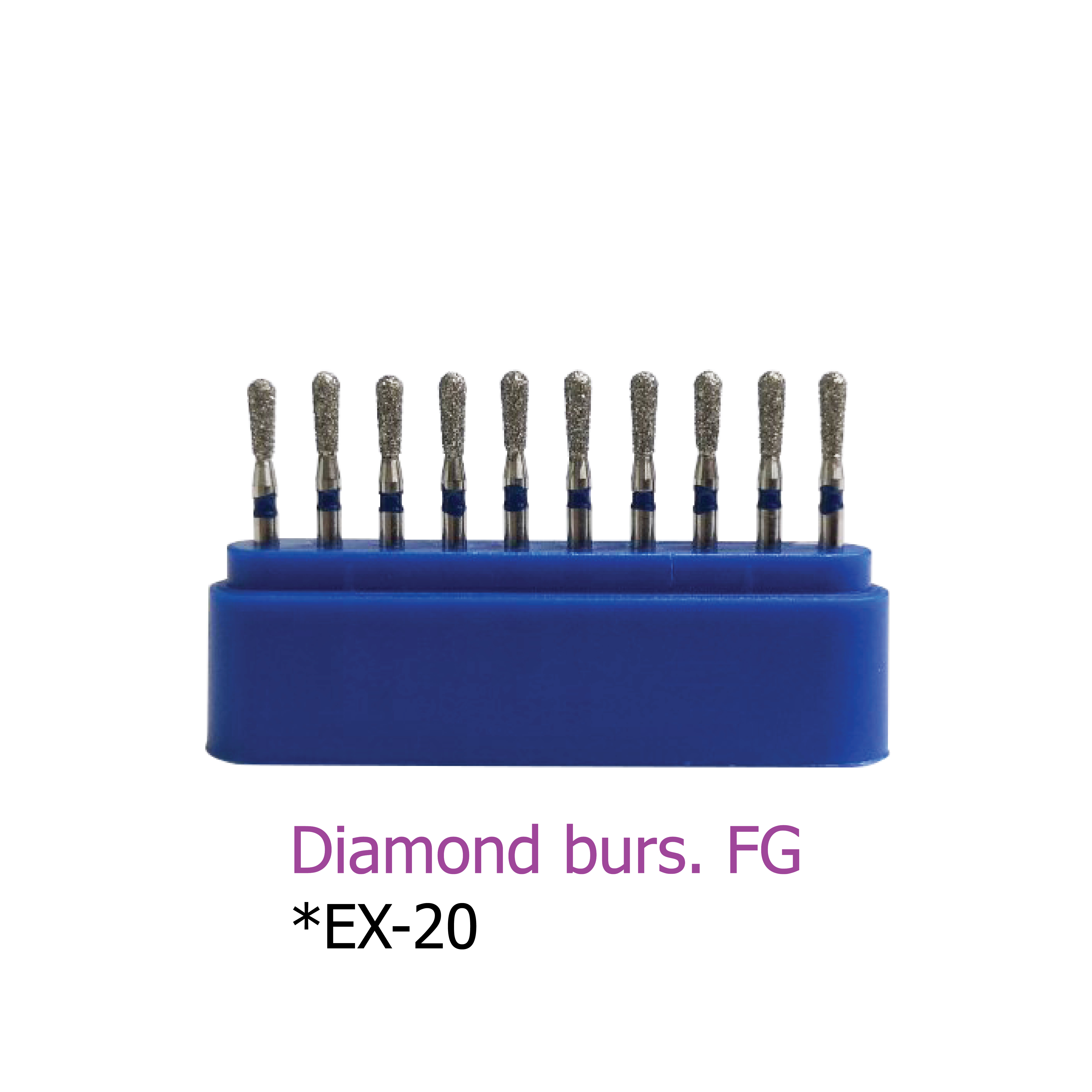 Diamond burs. FG *EX-20