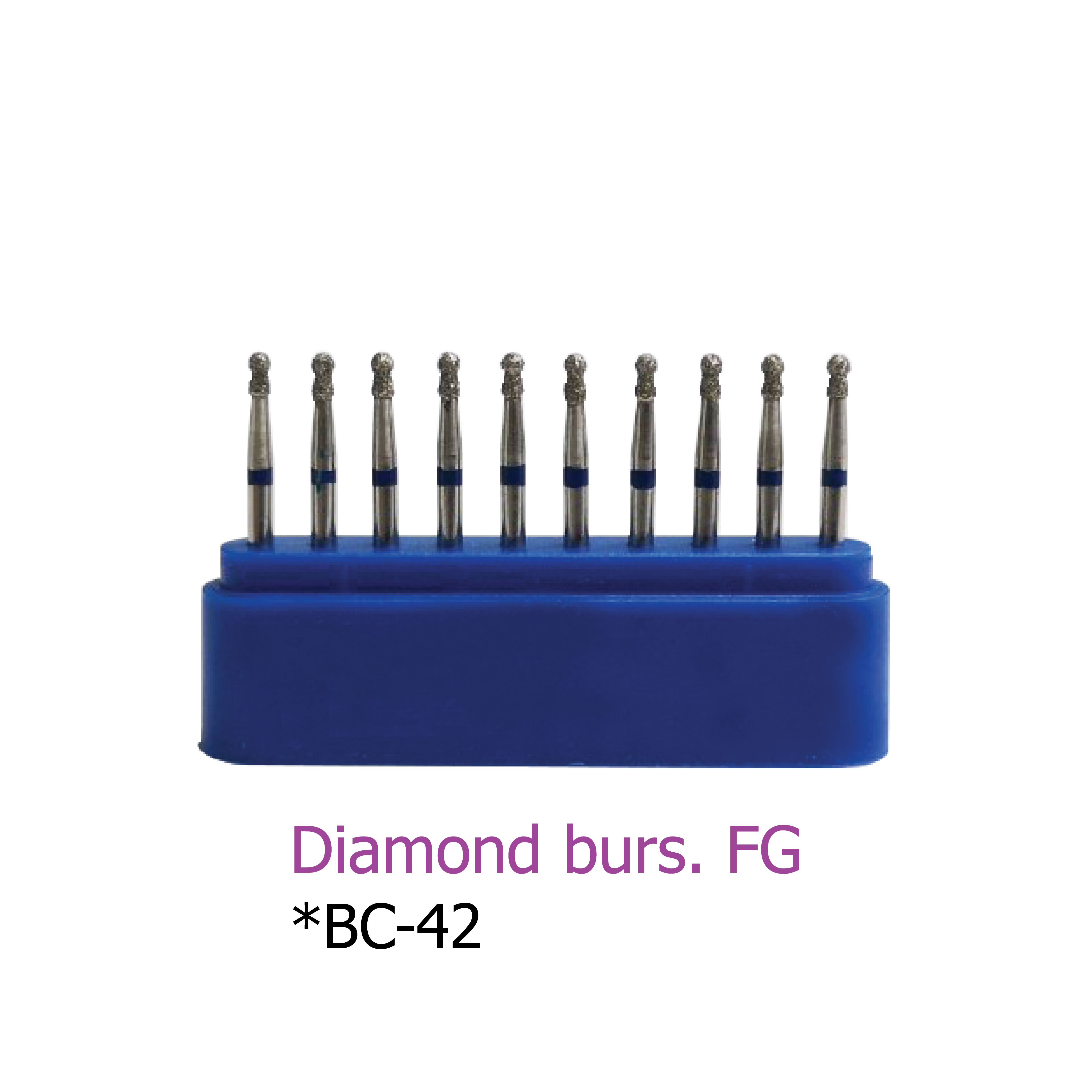 Diamond burs. FG *BC-42