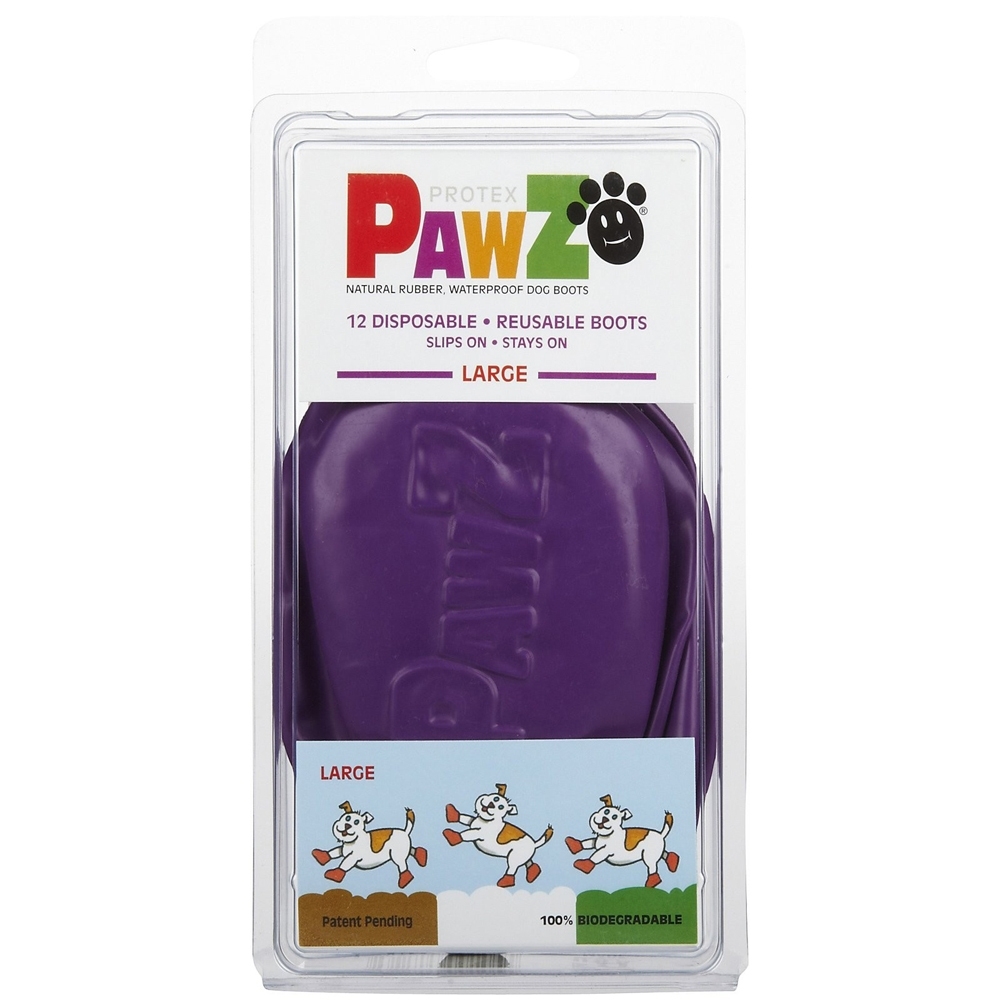 Wagging Tail Dog boots  L , Purple