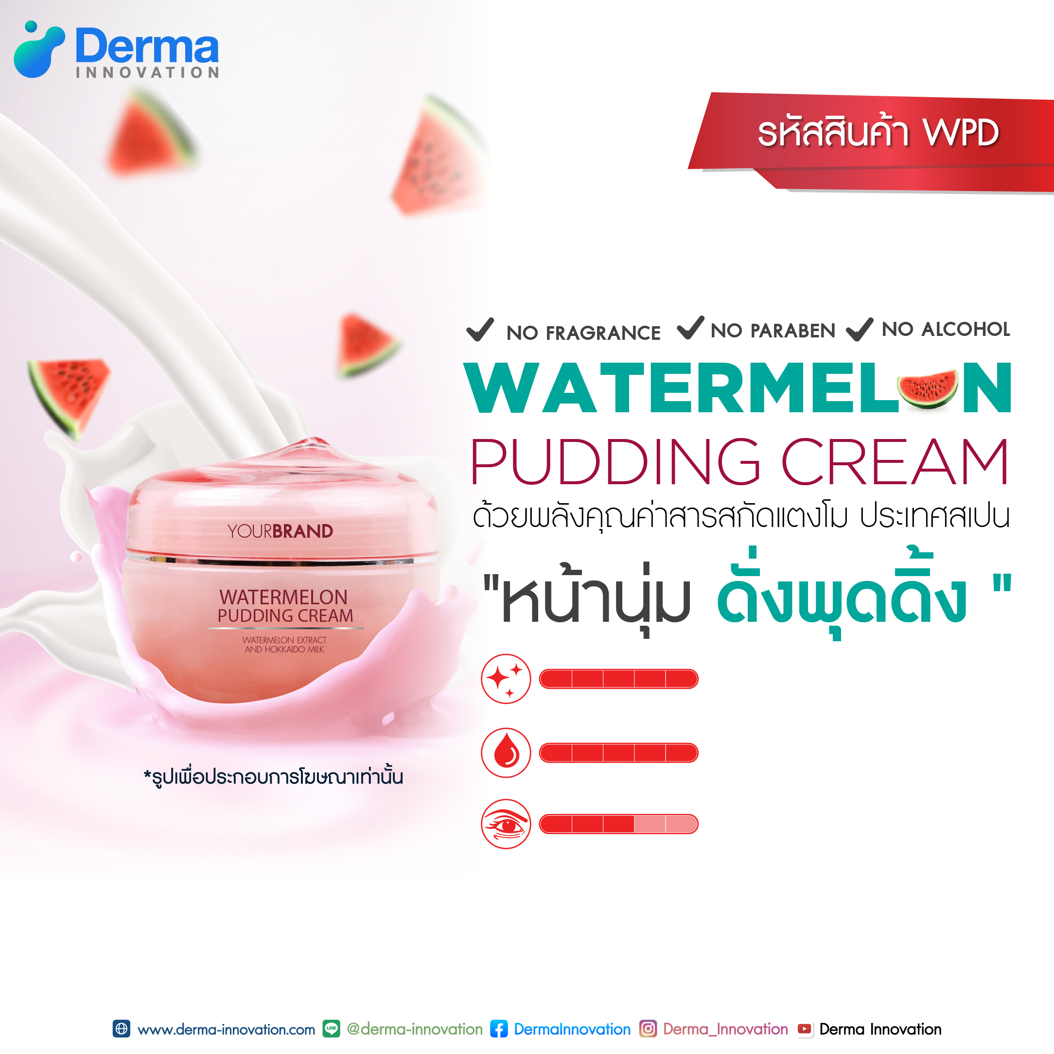 Watermelon Pudding Cream