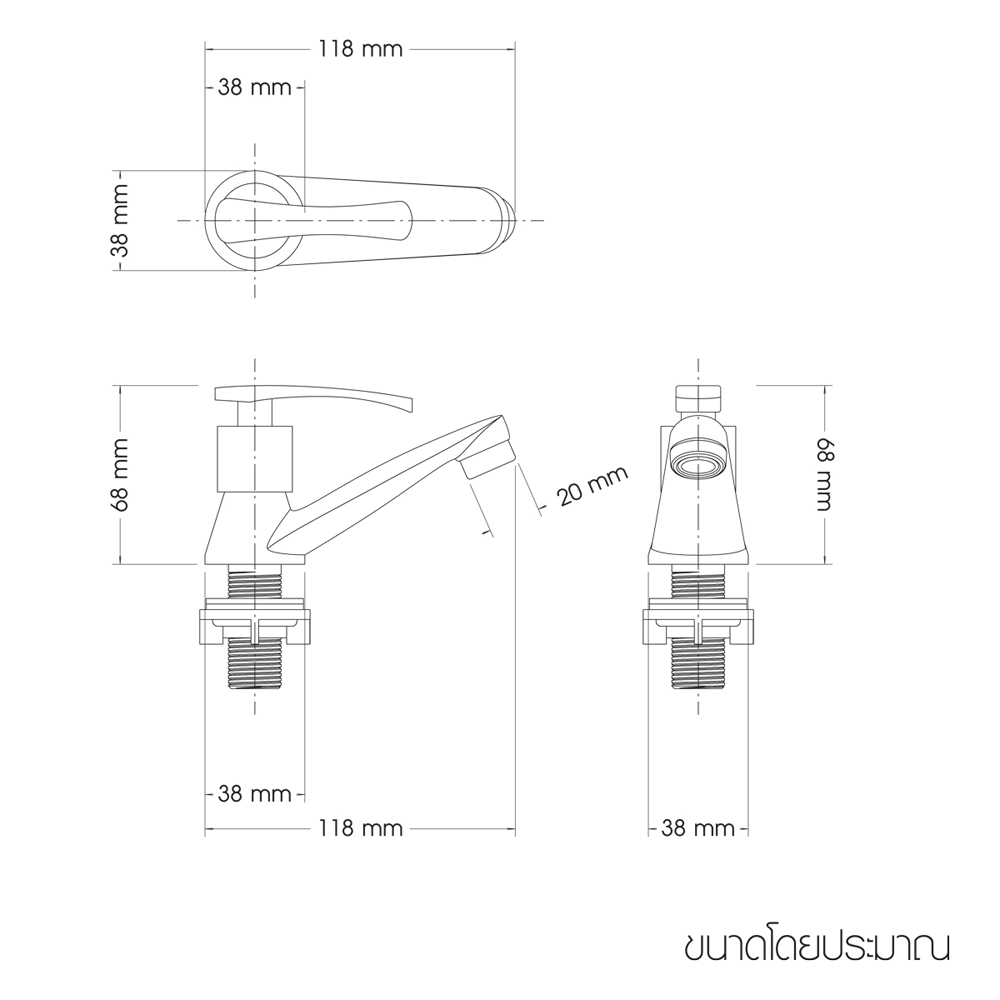 FAUCET & VALVE ZINC ALLOY BODY wspbath