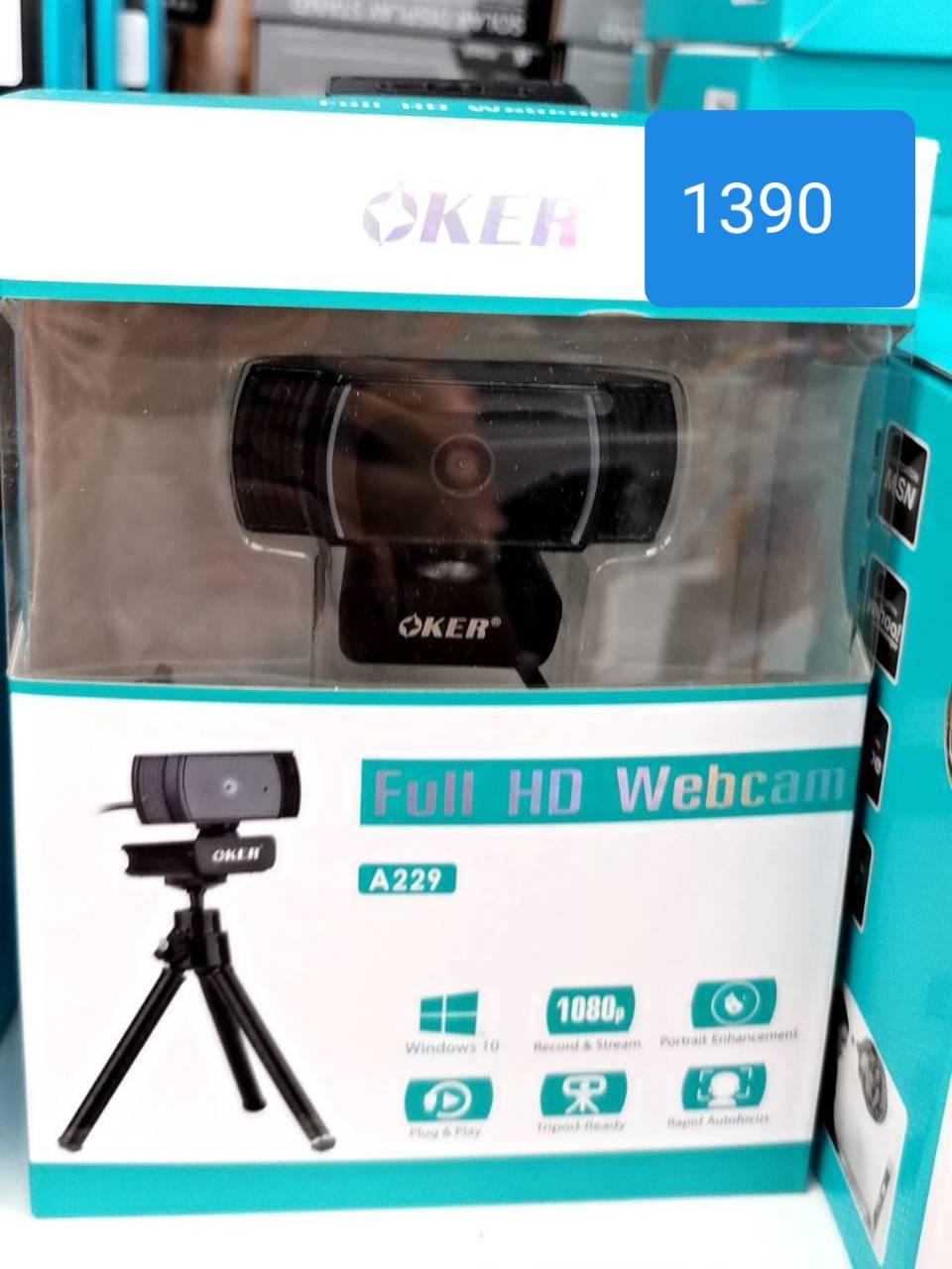 กล้องเว็บแคม HD webcam อุปกรณ์ครบประกันศูนย์ เหมาะเรียนออนไลน์ ประชุม