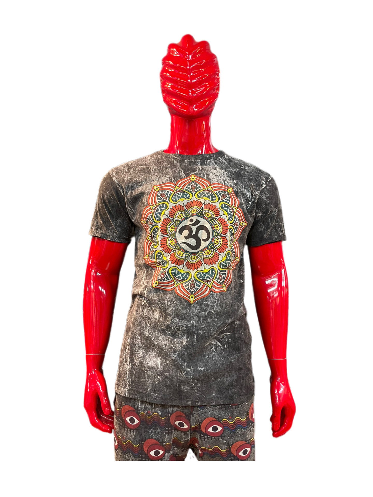 Una Maglietta In Cotone A V Collo A V Skull Trippy Da Uomo