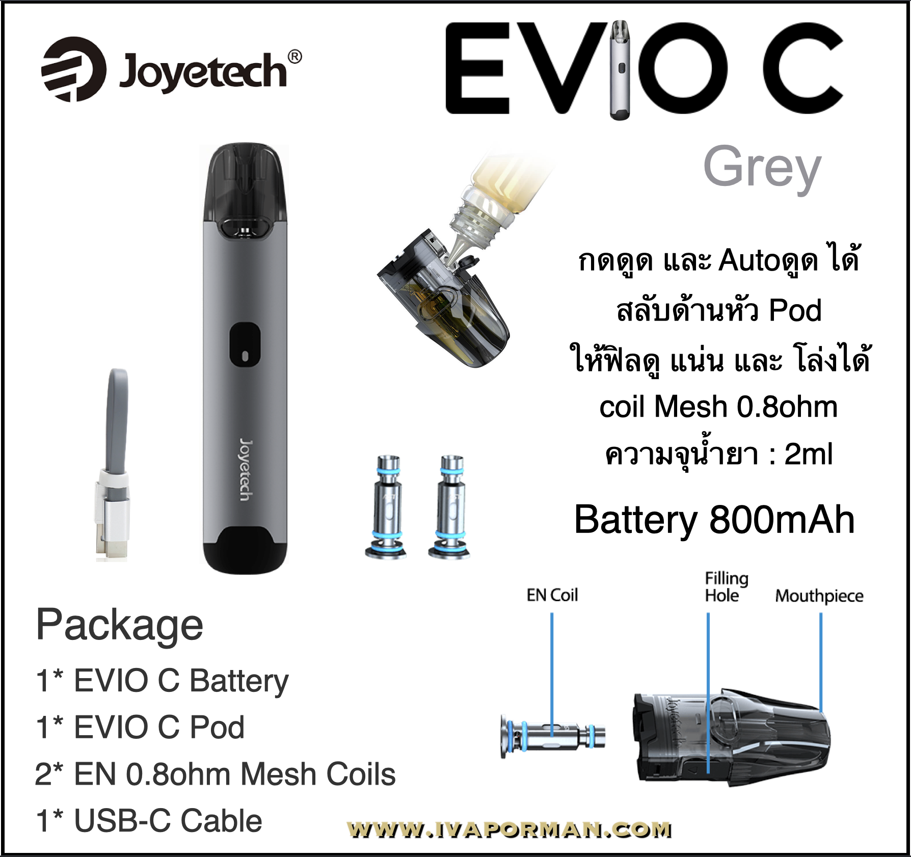 EVIO C Kit Grey