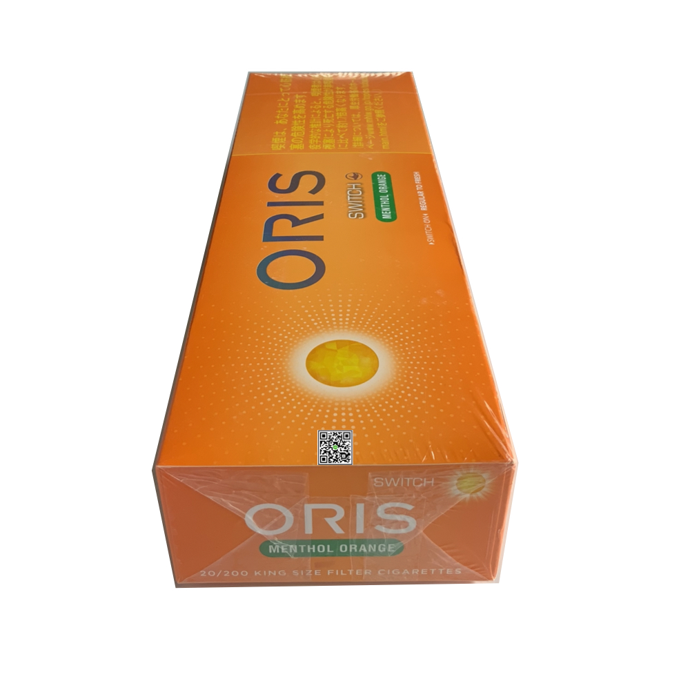 บุหรี่ เยอรมนี-Oris Switch Menthol Orange 1 เม็ดบีบ (tar 8mg,carbon nicotine 0.8mg)