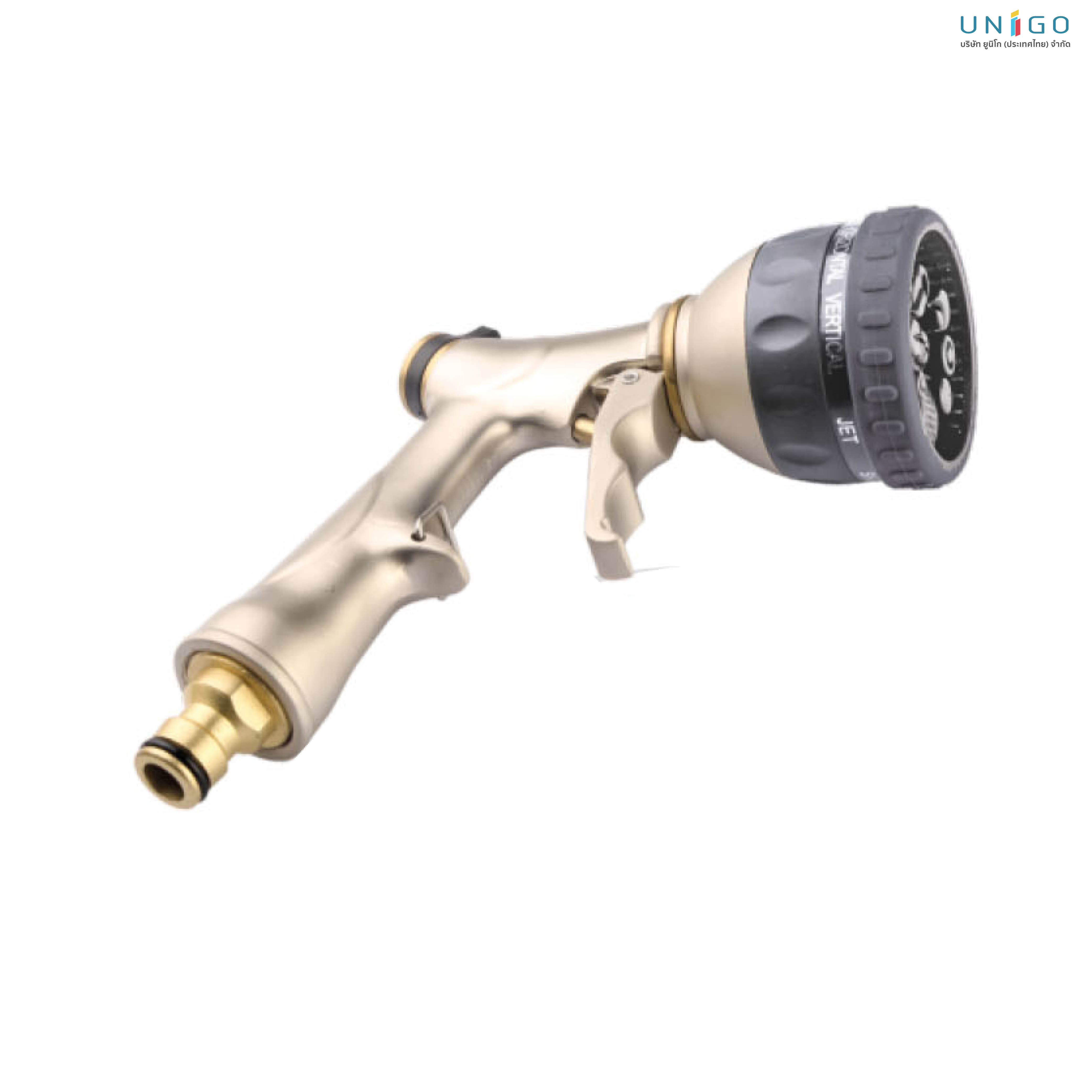 ZINC ALLOY  8 pattern spray nozzle with  brass tool adaptor 8 