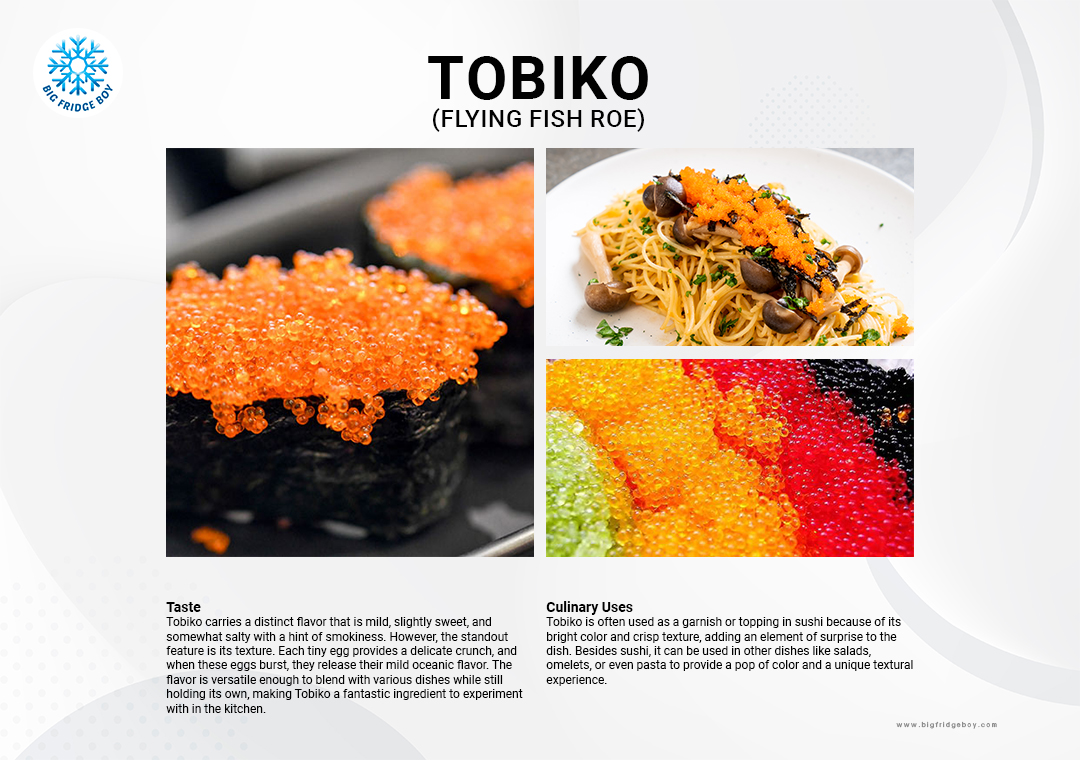 Tobiko: The Colorful, Crunchy Delight of Flying Fish Roe - bigfridgeboy