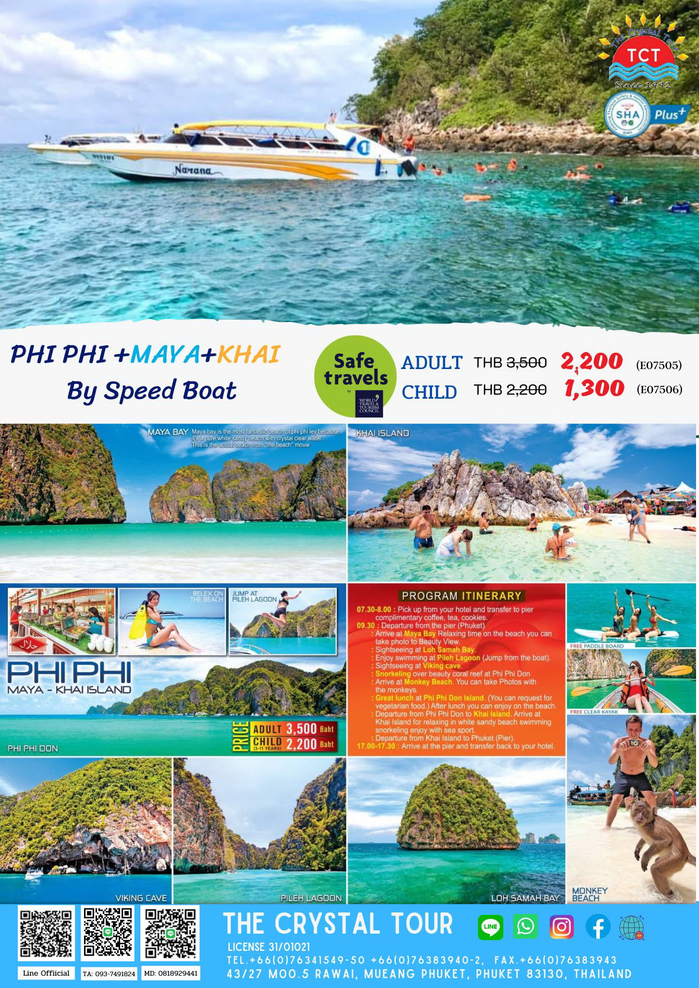 PHI PHI +MAYA +PILEH +KHAI By Speed Boat - thecrystaltour1992