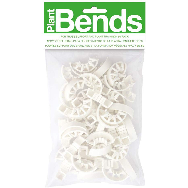 Reusable White PVC Plant Bends 50 Pieces / Bag - for truss support and plant low stress training or remove fan leaves