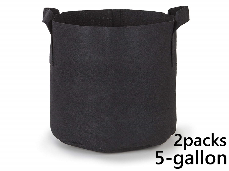 แพ็ค 2! ถุงปลูกต้นไม้แบบผ้า ขนาด 5แกลลอน สูง 25ซม Smart Grow Bag 5-Gallon - Fabric Pot