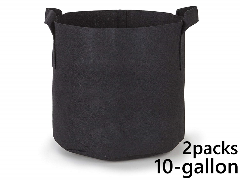 แพ็ค 2! ถุงปลูกต้นไม้แบบผ้า ขนาด 10แกลลอน สูง 40ซม Smart Grow Bag 10-Gallon - Fabric Pot