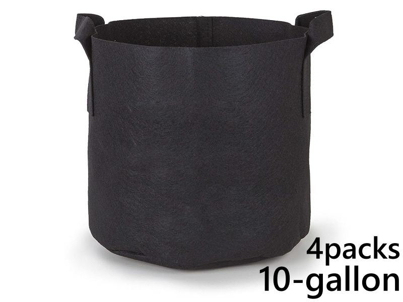แพ็ค 4! ถุงปลูกต้นไม้แบบผ้า ขนาด 10แกลลอน สูง 40ซม Smart Grow Bag 10-Gallon - Fabric Pot