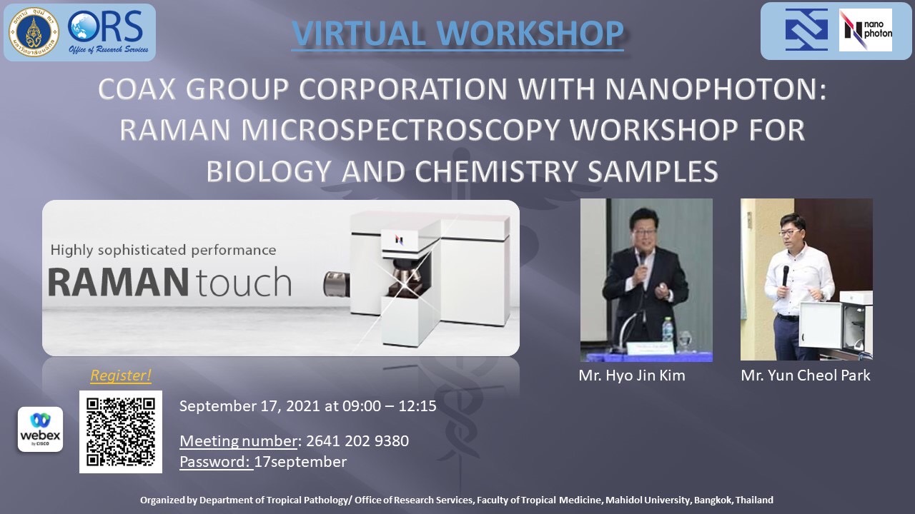 Virtual Workshop | Raman Microspectroscopy Workshop for Biology and ...