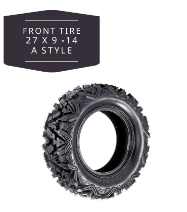 Front Tire 27x9-14 QIND