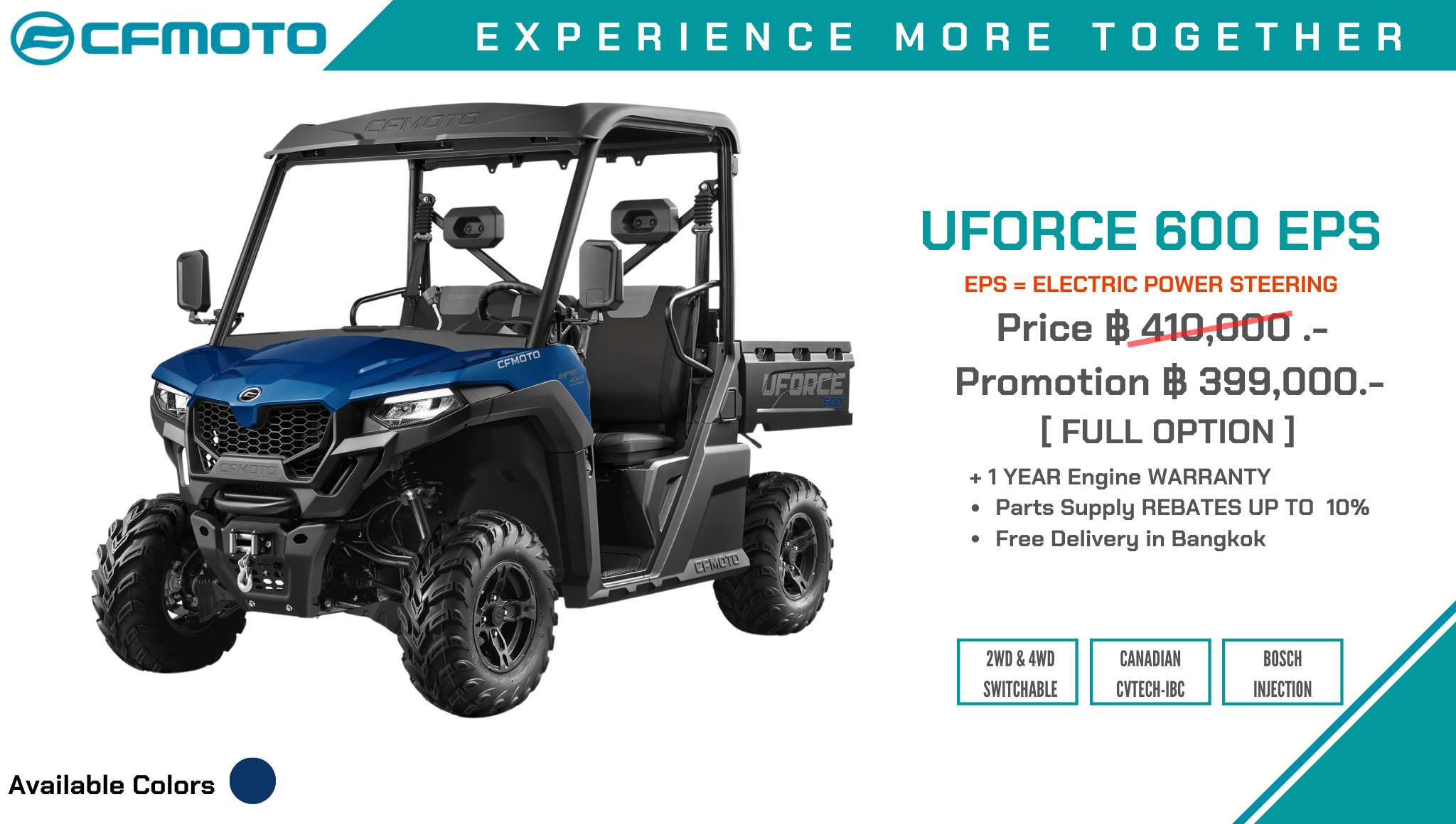 CFmoto Uforce U600 UTV Thailand