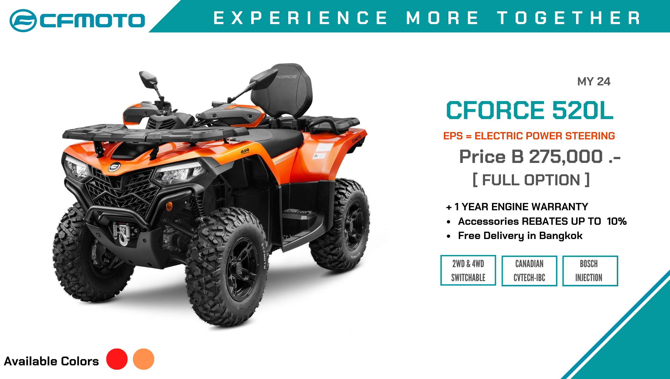 CFmotothailand X520 ATV CFmoto 4x4