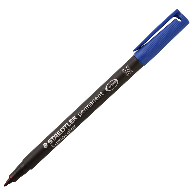 ปากกาเขียนแผ่นใส Staedtler M 1.0 มม. สีน้ำเงิน