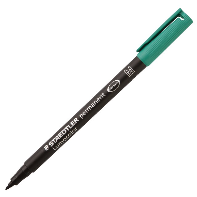 ปากกาเขียนแผ่นใส Staedtler M 1.0 มม. สีเขียว