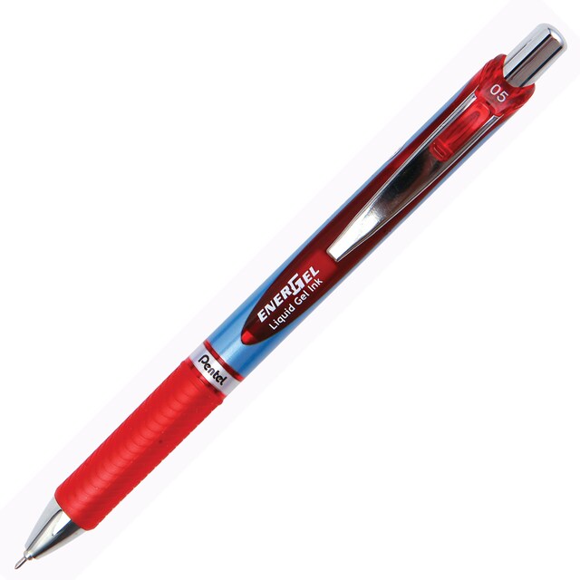 ปากกาเจล Pentel Energel BLN75 0.5 มม. สีแดง