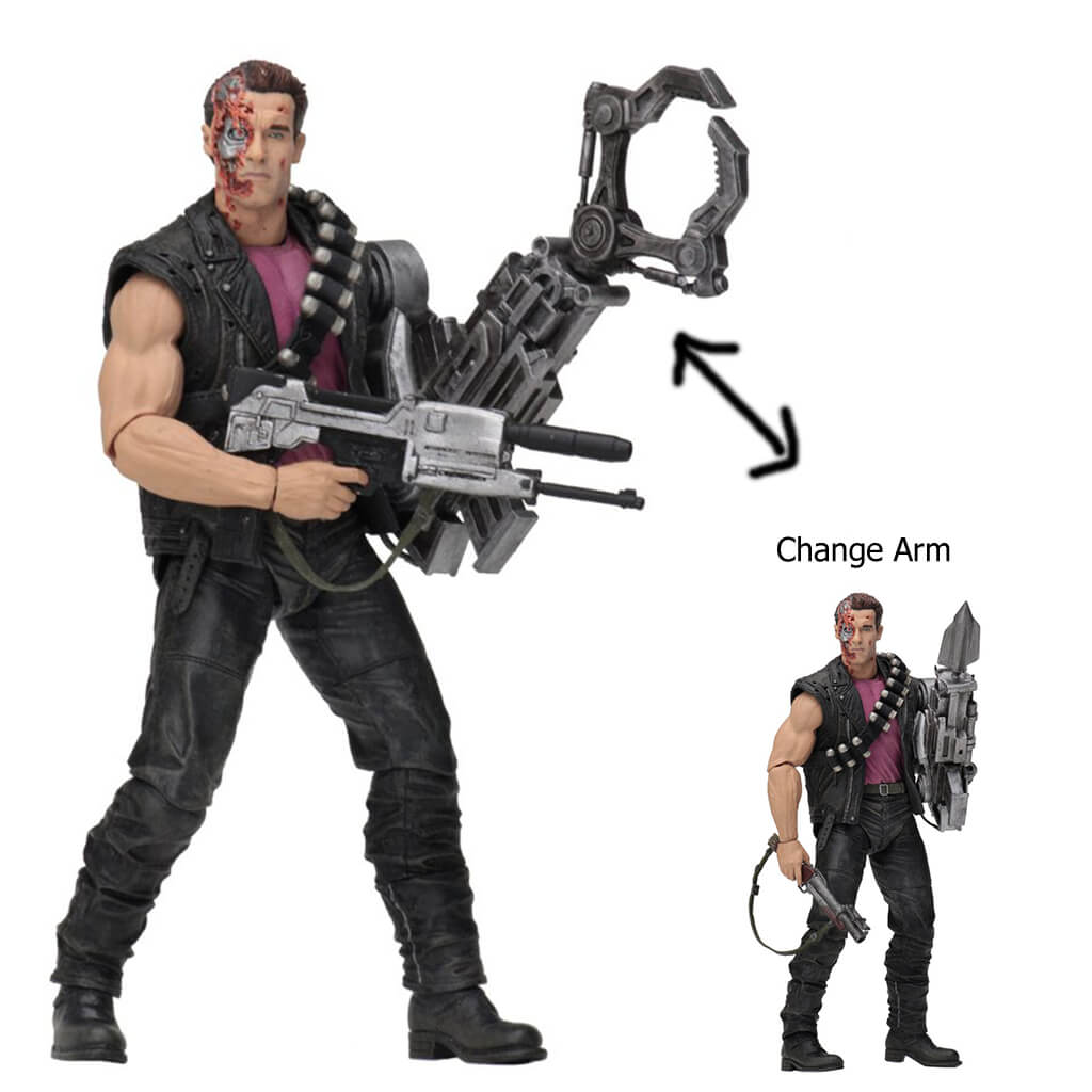 Terminator 7" Figures - T2 Kenner Tribute Power Arm T-800