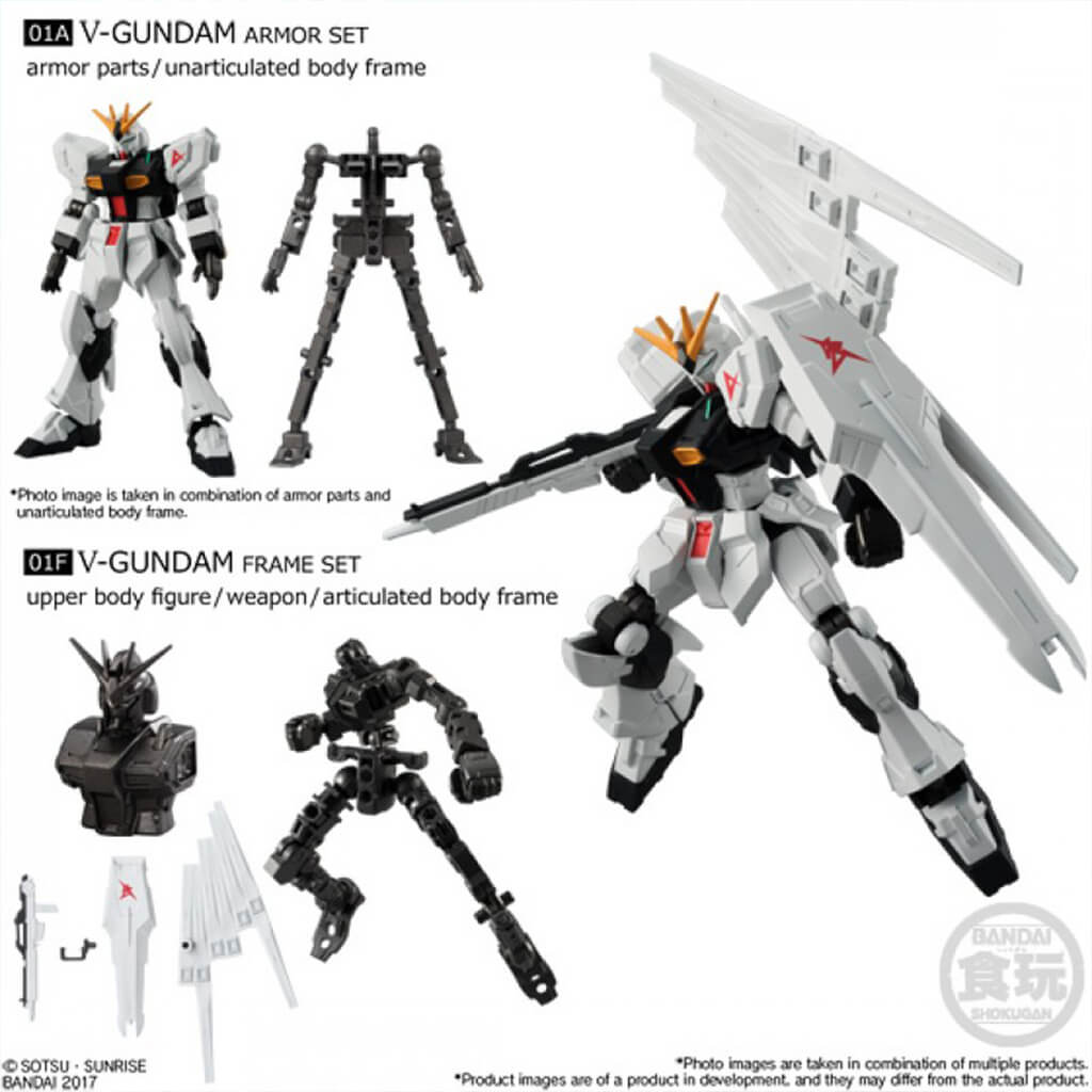 Mobile Suit Gundam G-Frame Vol.1 - RX-93 V Gundam Set