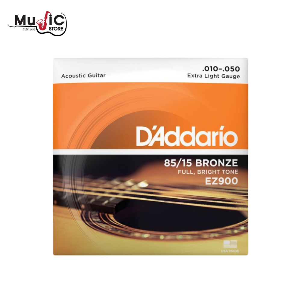 D’Addario EZ900 85/15 Bronze Extra Light Acoustic Strings (.010 -.050)