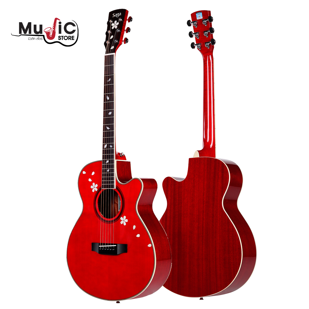 SAGA GF18 Acoustic Electric Guitar ( Solid Top )