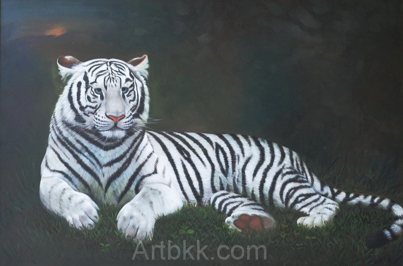 ภาพวาดเสือโคร่งสีขาว