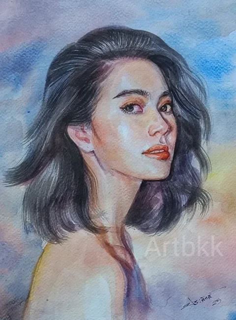ภาพวาดสีน้ำใหม่ดาวิกา